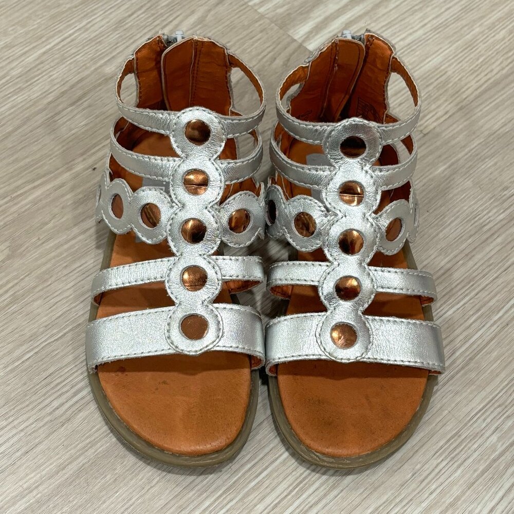 UMI Cloud Silver Meta Gladiator Sandal - Girls Size 28 EU